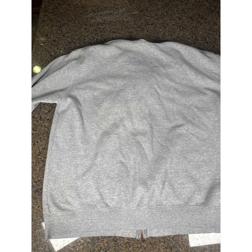 Carhartt Mens 2XL Gray Full Zip Hooded Sweatshirt Midweight Fleece Jacket 0251 - Picture 4 of 5
